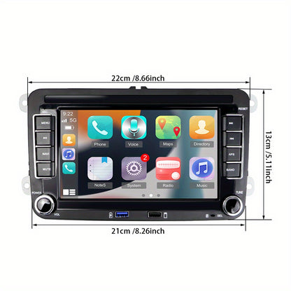 Autoradio – Multimedia Speler – DAB+ Radio – Auto Radio – Car Audio – 7 Inch HD IPS Touchscreen – Wireless CarPlay & Android Auto – 8 Core 6GB RAM 128GB Opslag - QUORE