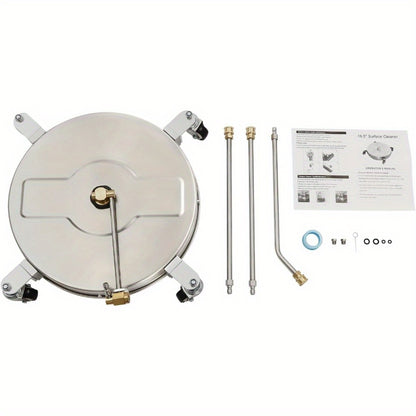 Ondergwagenreiniger – Onderkantreiniger – Autoonderhoud Borstel – Hogedrukreiniger Accessoire – Roestvrijstalen Rondoppervlak – 40,64 cm Breedte – 4000 PSI Krachtig – Geschikt Voor 99°C Water