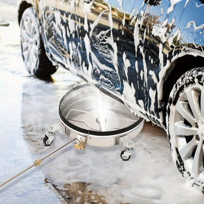 Ondergwagenreiniger – Onderkantreiniger – Autoonderhoud Borstel – Hogedrukreiniger Accessoire – Roestvrijstalen Rondoppervlak – 40,64 cm Breedte – 4000 PSI Krachtig – Geschikt Voor 99°C Water