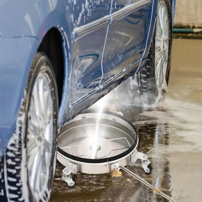 Ondergwagenreiniger – Onderkantreiniger – Autoonderhoud Borstel – Hogedrukreiniger Accessoire – Roestvrijstalen Rondoppervlak – 40,64 cm Breedte – 4000 PSI Krachtig – Geschikt Voor 99°C Water