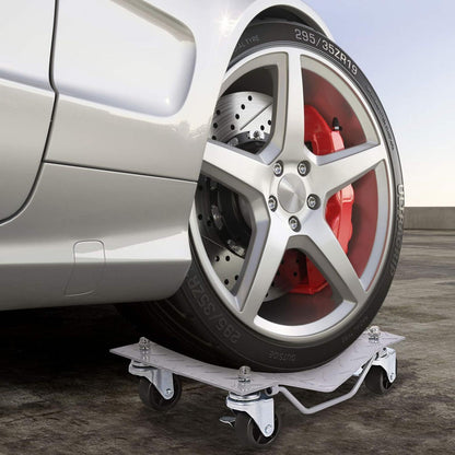 Rollendekens – Autoplatforms – Wielplaten – Rolplaten – Verplaatsingshulpmiddel – Stalen Constructie – 680 kg Draagvermogen – Vergrendelbare Wielen