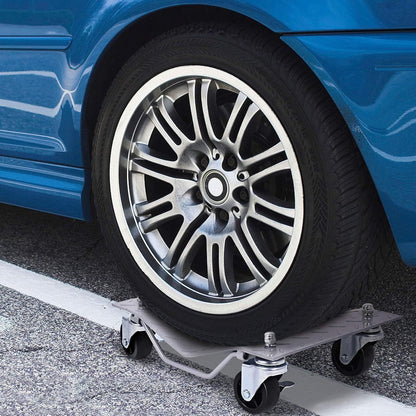 Rollendekens – Autoplatforms – Wielplaten – Rolplaten – Verplaatsingshulpmiddel – Stalen Constructie – 680 kg Draagvermogen – Vergrendelbare Wielen