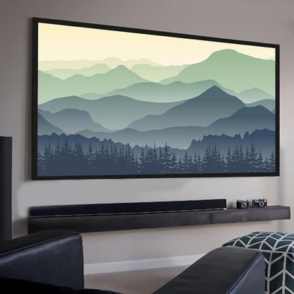 Projectiescherm – Beamer Scherm – Projectiedoek – Beamerscherm – Projector Scherm – 130 Inch 3,3 Meter Breed – 160° Kijkhoek & Duurzaam Aluminium Frame