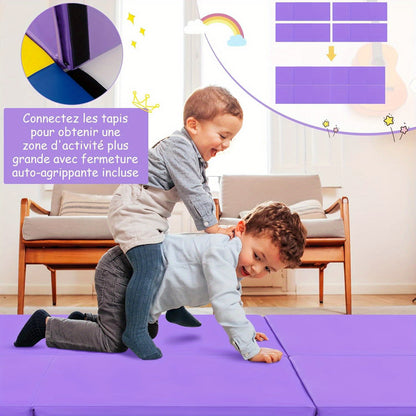 Gymnastiekmat – Trainingsmat – Yoga Mat – Fitnessmat – Pilatesmat – Opvouwbaar – Dik Schuim – Kunstleer – Handvatten – Comfortabele Demping – Duurzaam Design