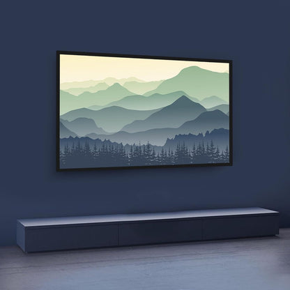 Projectiescherm – Beamer Scherm – Projectiedoek – Beamerscherm – Projectorscherm – 100 Inch – 16:9 4K HD – Aluminium Frame Met Zwarte Rand