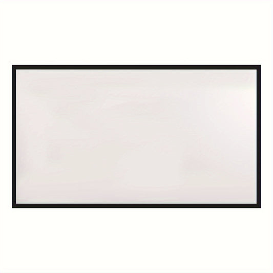Beamer Scherm – Projectiescherm – Projectiescherm Voor Beamer – Presentatiescherm – Home Cinema Scherm – 100 Inch – Aluminium Frame – 16:9 Beeldverhouding – 160° Kijkhoek – Wit Met Zwarte Rand