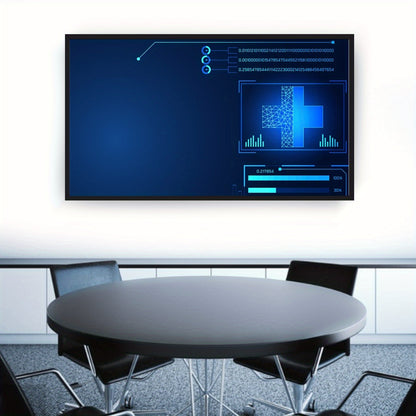 Projectiescherm – Beamer Scherm – Projectiedoek – Beamerscherm – Projectorscherm – 100 Inch – 16:9 4K HD – Aluminium Frame Met Zwarte Rand