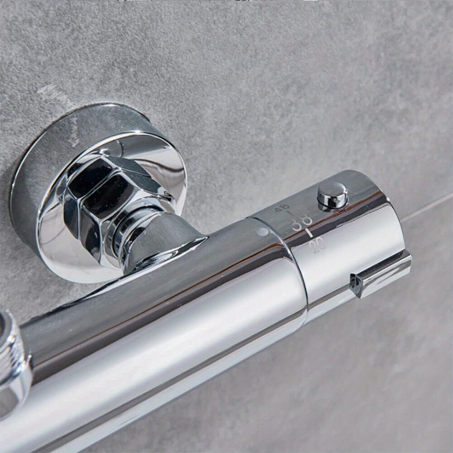 Regendouche – Doucheset – Douchekolom – Handdouche – Thermostaatkraan – RVS Materiaal – Verstelbare Regendouchehoogte 81-117 cm