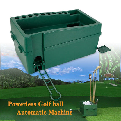 Golfballenautomaat – Golfbaldispenser – Ballenmachine – Golftrainer – Automatische Ballenuitgifte – Voetpedaalbediening – Duurzame ABS Constructie – 100 Ballen Capaciteit