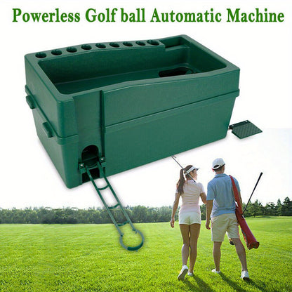 Golfballenautomaat – Golfbaldispenser – Ballenmachine – Golftrainer – Automatische Ballenuitgifte – Voetpedaalbediening – Duurzame ABS Constructie – 100 Ballen Capaciteit