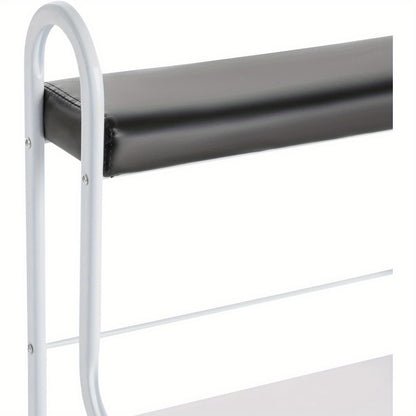 Pedicurekar – Pedicurekoffer – Pedicure Trolley – Voetbad Trolley – Voetverzorging Kar – Met Zwenkwielen – Comfortabele Voetsteun – Robuust Metaal en Hout