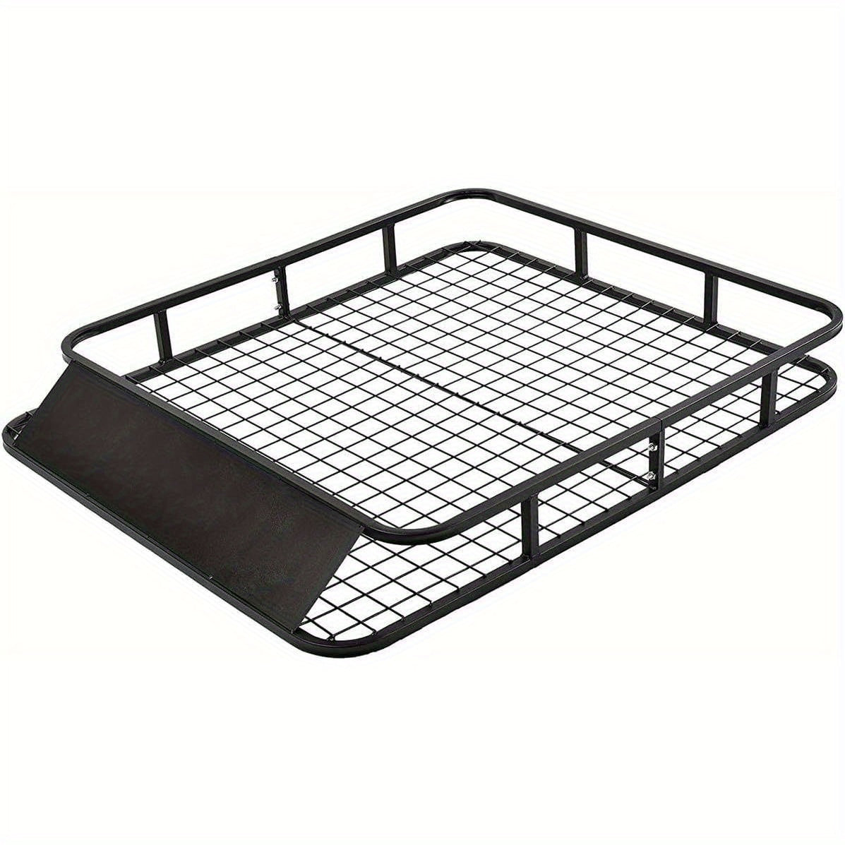 Universele Dakkoffer Drager – Dakmand – Dakrek – Dakdrager – Dakbak – Zwaar Belastbaar Tot 75 kg – Robuust IJzeren Frame – Zwart