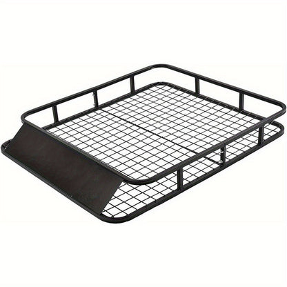 Universele Dakkoffer Drager – Dakmand – Dakrek – Dakdrager – Dakbak – Zwaar Belastbaar Tot 75 kg – Robuust IJzeren Frame – Zwart