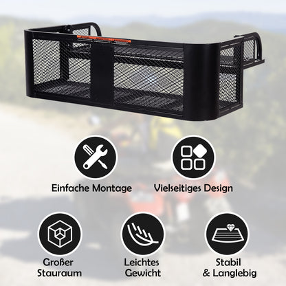 Bagagerek ATV UTV – Achterdrager – Cargo Carrier – Opbergmand – Outdoorrekwagen – Universeel Ontwerp – Stevig Metaal Mesh – Ventilerend Ontwerp