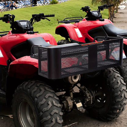 Bagagerek ATV UTV – Achterdrager – Cargo Carrier – Opbergmand – Outdoorrekwagen – Universeel Ontwerp – Stevig Metaal Mesh – Ventilerend Ontwerp