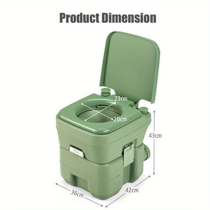 Draagbaar Reistoilet – Camping Toilet – Chemisch Toilet – Outdoor Porta Potty – Mobiel Campingpotje – 20L Afvaltank – Geurvrij & Lekvrij