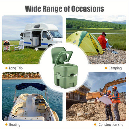 Draagbaar Reistoilet – Camping Toilet – Chemisch Toilet – Outdoor Porta Potty – Mobiel Campingpotje – 20L Afvaltank – Geurvrij & Lekvrij