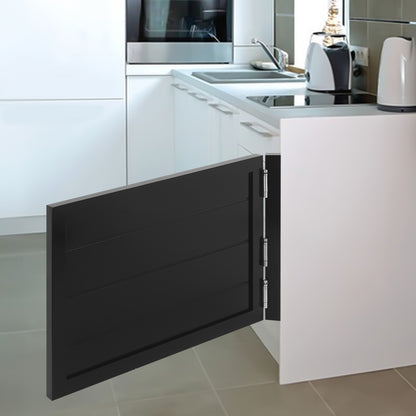 Saloondeur – Zwaaideur – Cafédeur – Barrièredeur – Klapdeur – Massief Dennenhout – Zwarte Zwaaideur 90x60 cm – Inclusief Veerscharnieren – Openslagsysteem 180°
