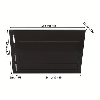 Saloondeur – Zwaaideur – Cafédeur – Barrièredeur – Klapdeur – Massief Dennenhout – Zwarte Zwaaideur 90x60 cm – Inclusief Veerscharnieren – Openslagsysteem 180°