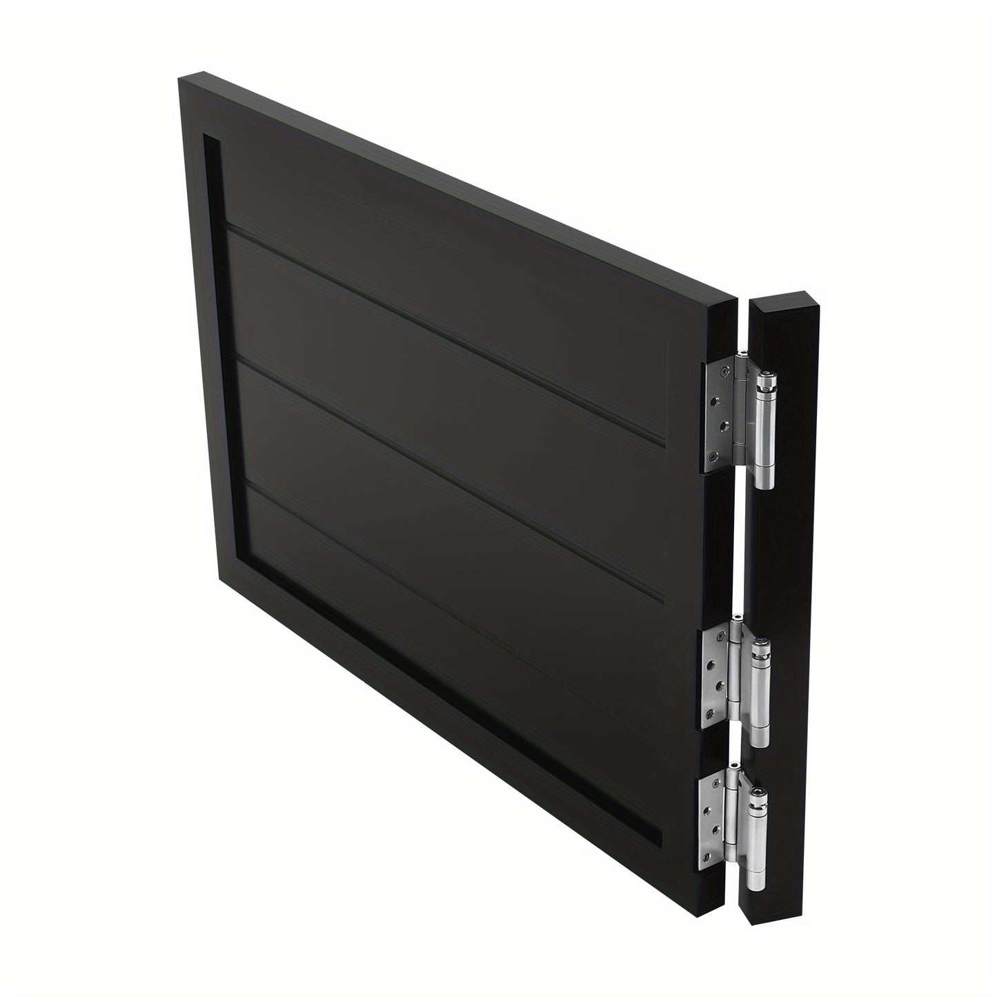 Saloondeur – Zwaaideur – Cafédeur – Barrièredeur – Klapdeur – Massief Dennenhout – Zwarte Zwaaideur 90x60 cm – Inclusief Veerscharnieren – Openslagsysteem 180°