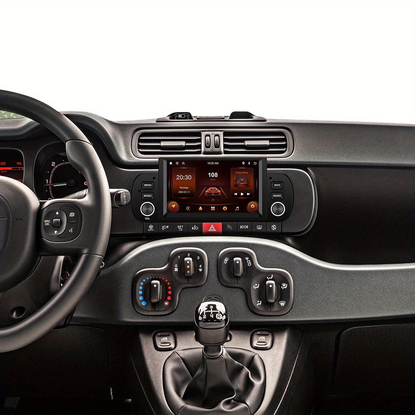 Autoradio – Auto Stereo – Multimedia Speler – Navigatie Systeem – 6,2 Inch HD Touchscreen – Draadloze CarPlay & Android Auto – GPS Met WiFi & FM/RDS