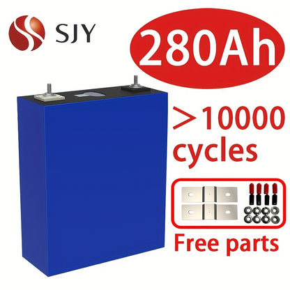 Li-ion accu – Lithium batterij – LiFePO4 cel – Oplaadbare accu – Herlaadbare batterij – 280Ah Capaciteit – Lange levensduur 10.000+ cycli