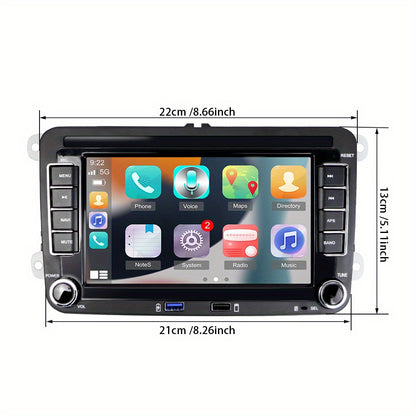 Android 13 Autoradio – Car Stereo – Multimedia Speler – Navigatiesysteem – Bluetooth Radio – 7 Inch HD Touchscreen – Wireless Android Auto & CarPlay – AHD Achteruitrijcamera & Microfoon - QUORE