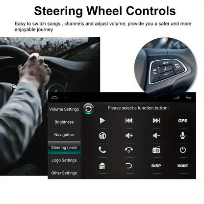 Android 13 Autoradio – Car Stereo – Multimedia Speler – Navigatiesysteem – Bluetooth Radio – 7 Inch HD Touchscreen – Wireless Android Auto & CarPlay – AHD Achteruitrijcamera & Microfoon - QUORE