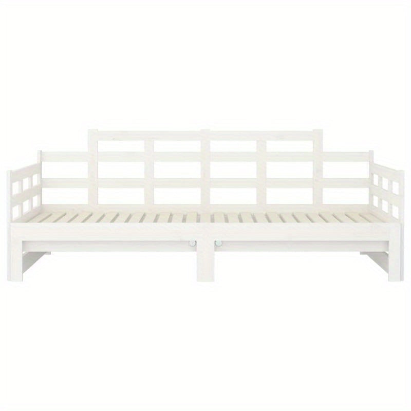 Bedbank – Slaapbank – Uitschuifbed – Daybed – Logeerbed – Massief Grenenhout – 2x90x200 cm – Ruimtebesparend Design