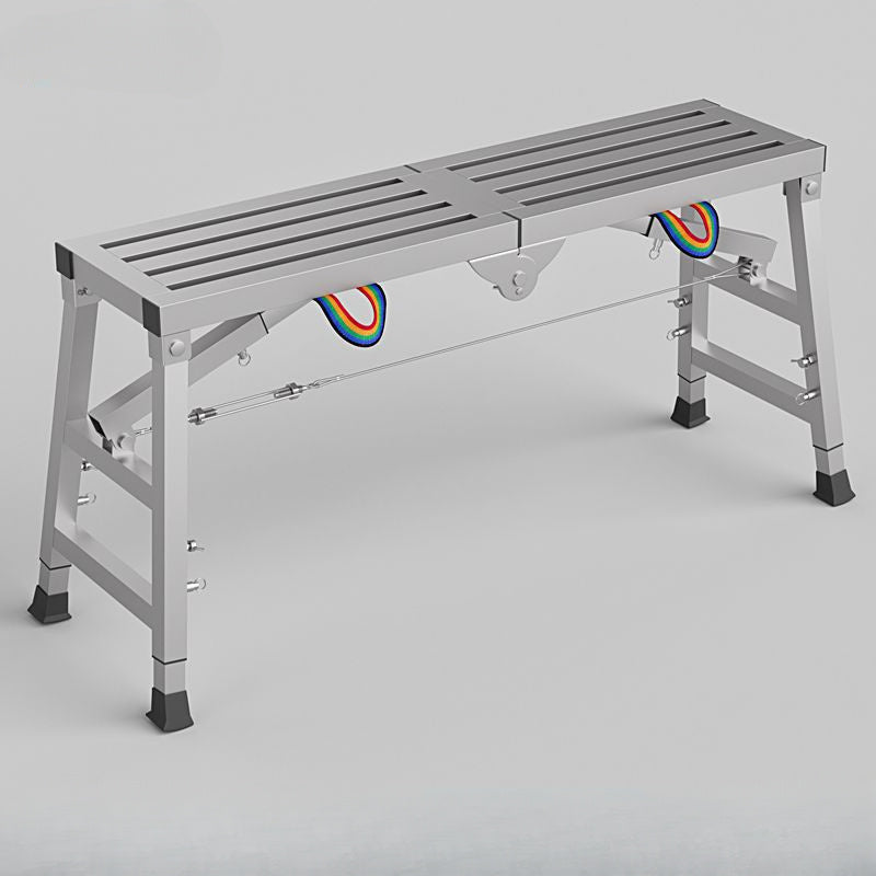 Werkplatform – Opvouwbare Steiger – Verstelbare Schildersteiger – Klussteiger – Draagbaar Werkbankje – Gegalvaniseerd Staal – Verstelbare Hoogte 60-90 cm – Draagvermogen 150 kg