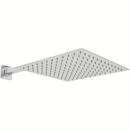 Doucheset – Regendouche – Douchekraan – Douchegarnituur – Handdouche – Wandgemonteerd – 30x30 cm Regendouche – Messing en RVS met Thermostaatkraan