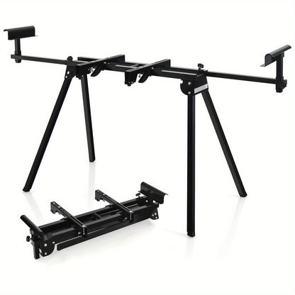 Afkortzaagstandaard – Zaagbok – Verstekzaagstandaard – Zaagtafel – Werkbank – Verstelbare Lengte 94-190 cm – Robuust Stalen Frame