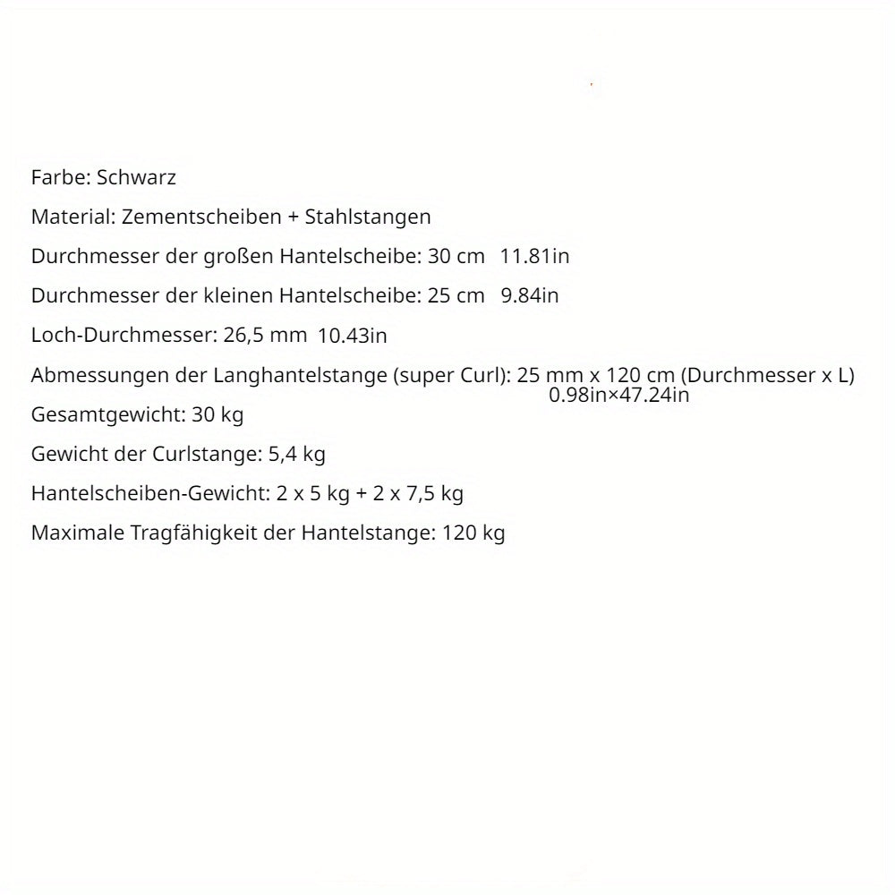 Verstelbare Halterset – Dumbbell – Barbell – Gewichten – Fitnessset – 30 kg Gewicht – Roestvrij Staal