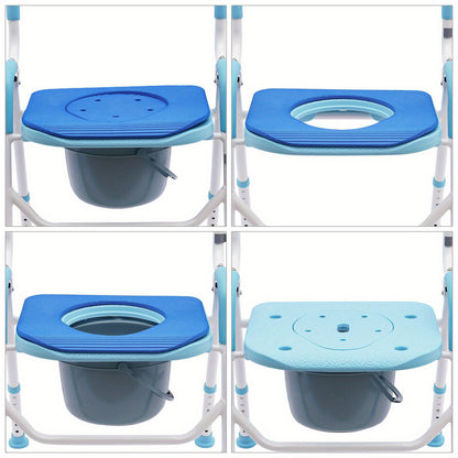 Toiletverhoger – WC Verhoger – Toiletlift – Toiletstoel – Inklapbare Douchestoel – Verstelbare Zithoogte 42-55 cm – Lichtgewicht Aluminium Frame