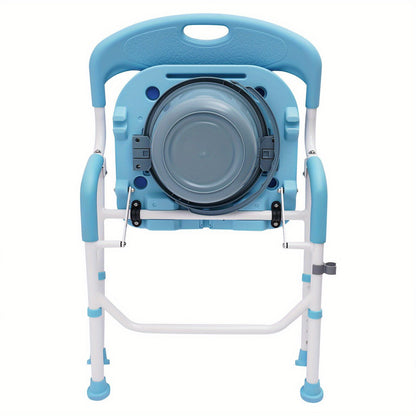 Toiletverhoger – WC Verhoger – Toiletlift – Toiletstoel – Inklapbare Douchestoel – Verstelbare Zithoogte 42-55 cm – Lichtgewicht Aluminium Frame