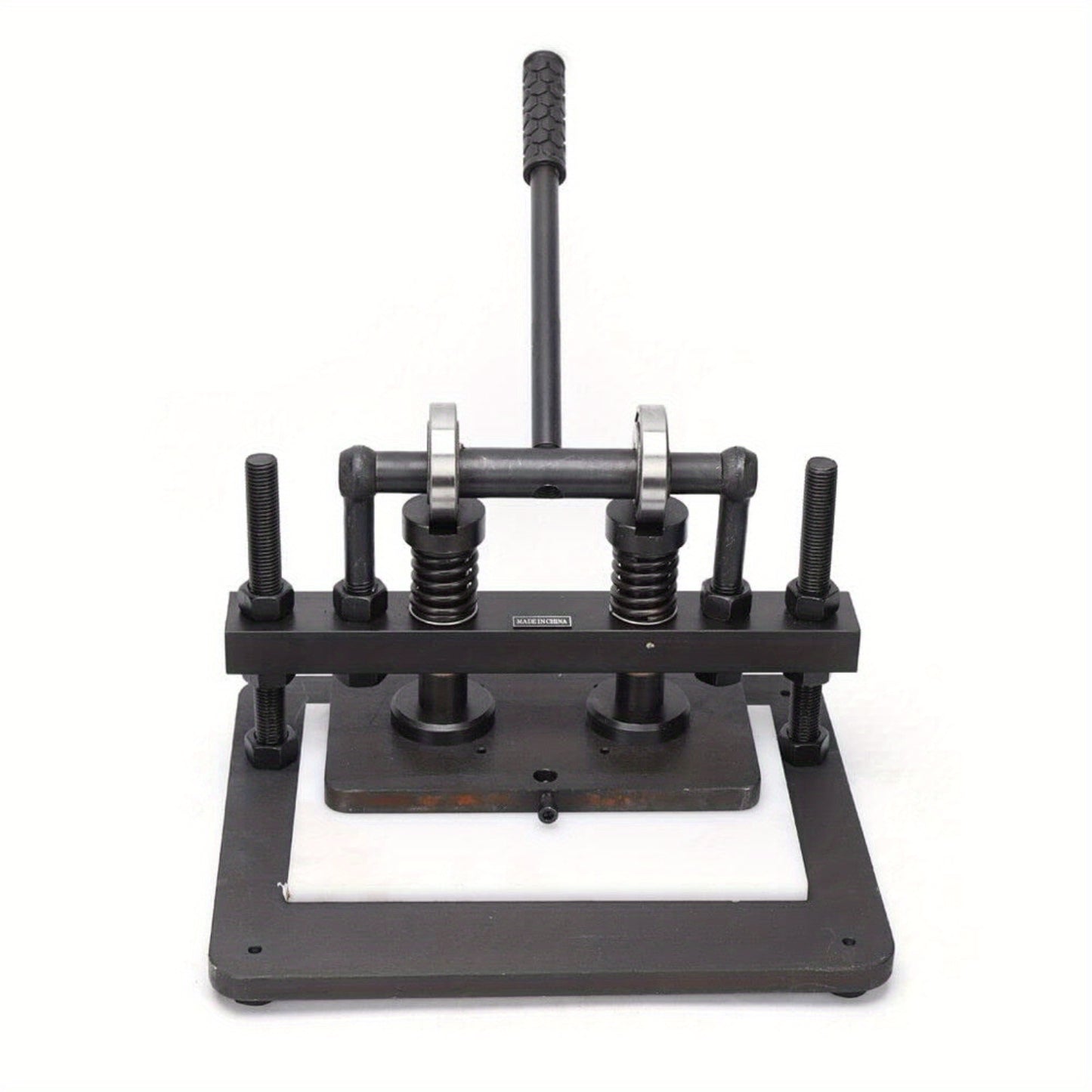 Handmatige Stans- en Snijmachine – Leer Snijmachine – Clicker Press – Embosser – DIY Snijmachine – Stalen Constructie – Instelbare Hoogte 10mm