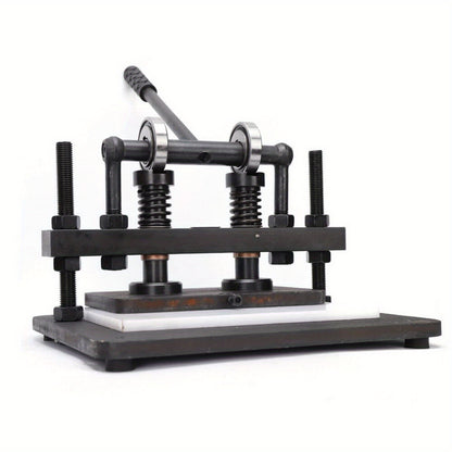 Handmatige Stans- en Snijmachine – Leer Snijmachine – Clicker Press – Embosser – DIY Snijmachine – Stalen Constructie – Instelbare Hoogte 10mm