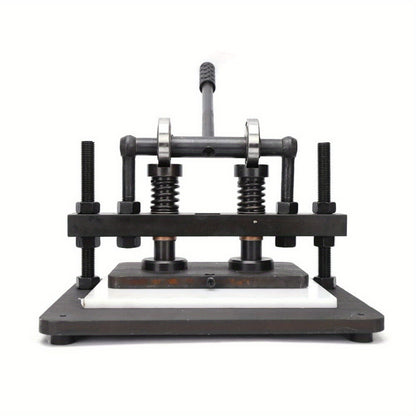 Handmatige Stans- en Snijmachine – Leer Snijmachine – Clicker Press – Embosser – DIY Snijmachine – Stalen Constructie – Instelbare Hoogte 10mm