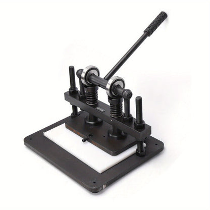 Handmatige Stans- en Snijmachine – Leer Snijmachine – Clicker Press – Embosser – DIY Snijmachine – Stalen Constructie – Instelbare Hoogte 10mm
