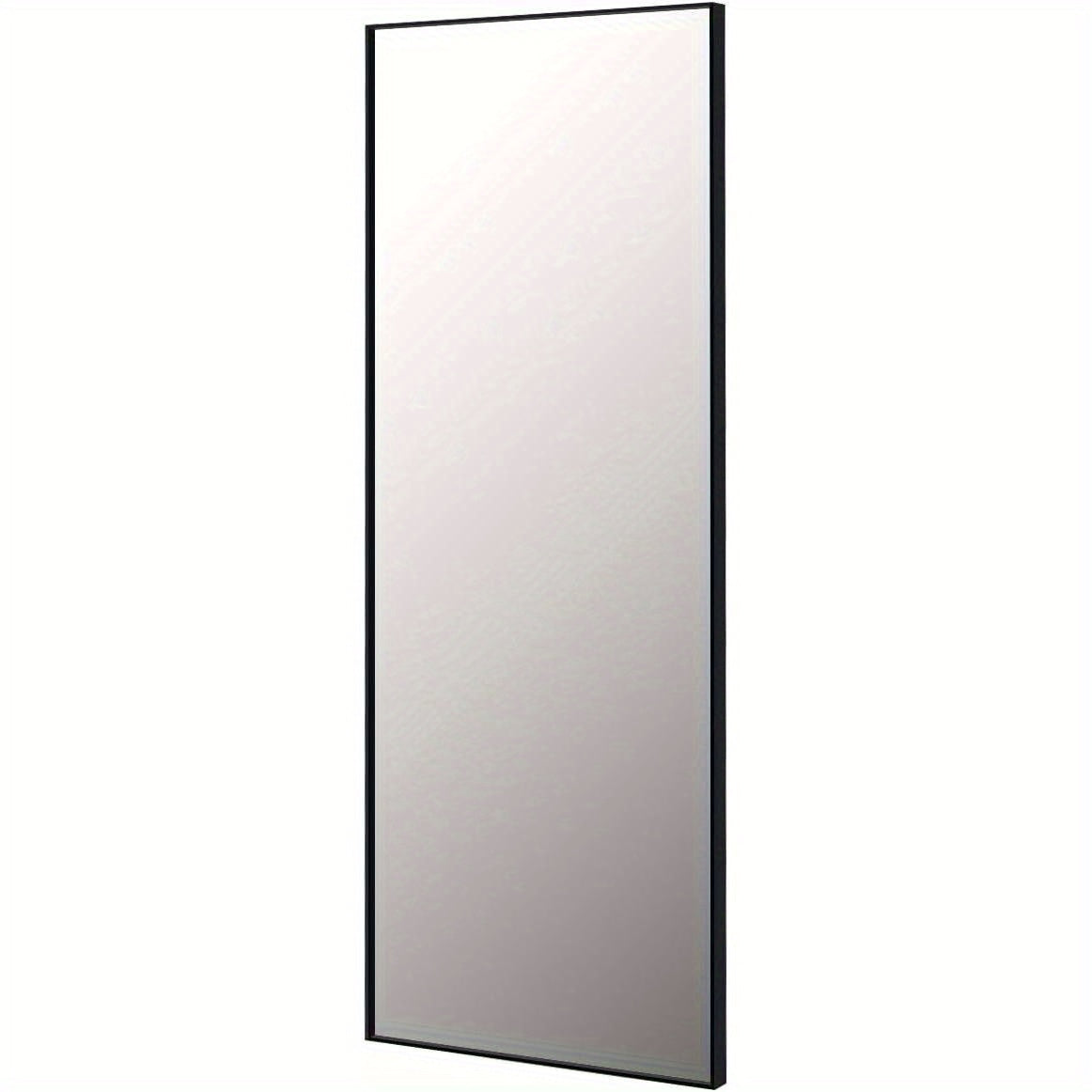 Full-length mirror, hanging or tilting, for bedroom, living room and entrance area (black)