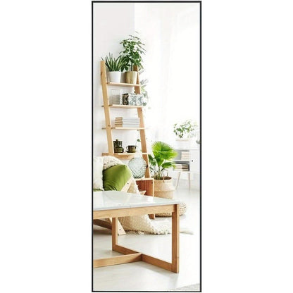 Full-length mirror, hanging or tilting, for bedroom, living room and entrance area (black)