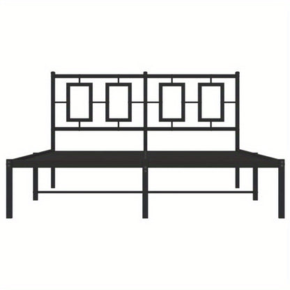 Modern Bedframe – Metaal Bedframe – Stalen Bed – Slaapkamer Bed – Bed Met Hoofdeinde – 140x190 cm – Duurzaam Metaal – Minimalistisch Design