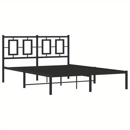 Modern Bedframe – Metaal Bedframe – Stalen Bed – Slaapkamer Bed – Bed Met Hoofdeinde – 140x190 cm – Duurzaam Metaal – Minimalistisch Design