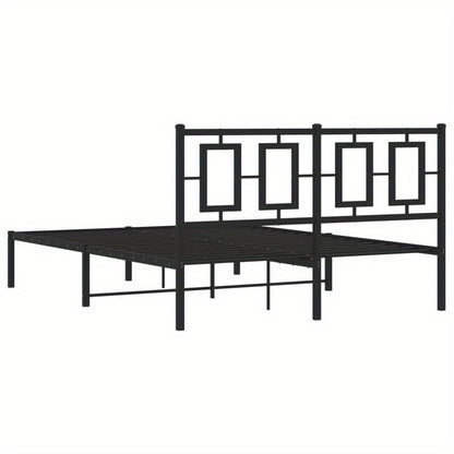 Modern Bedframe – Metaal Bedframe – Stalen Bed – Slaapkamer Bed – Bed Met Hoofdeinde – 140x190 cm – Duurzaam Metaal – Minimalistisch Design