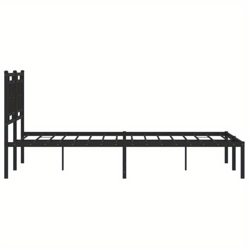 Modern Bedframe – Metaal Bedframe – Stalen Bed – Slaapkamer Bed – Bed Met Hoofdeinde – 140x190 cm – Duurzaam Metaal – Minimalistisch Design