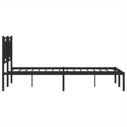 Modern Bedframe – Metaal Bedframe – Stalen Bed – Slaapkamer Bed – Bed Met Hoofdeinde – 140x190 cm – Duurzaam Metaal – Minimalistisch Design