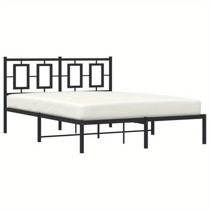 Modern Bedframe – Metaal Bedframe – Stalen Bed – Slaapkamer Bed – Bed Met Hoofdeinde – 140x190 cm – Duurzaam Metaal – Minimalistisch Design