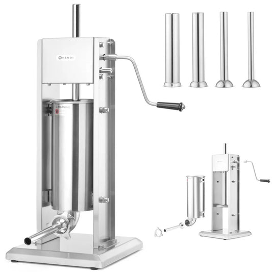 Worstenvuller – Worstenmaker – Worstvuller – Worstmachine – Vleesvuller – RVS 5 Liter – Tweesnelheden