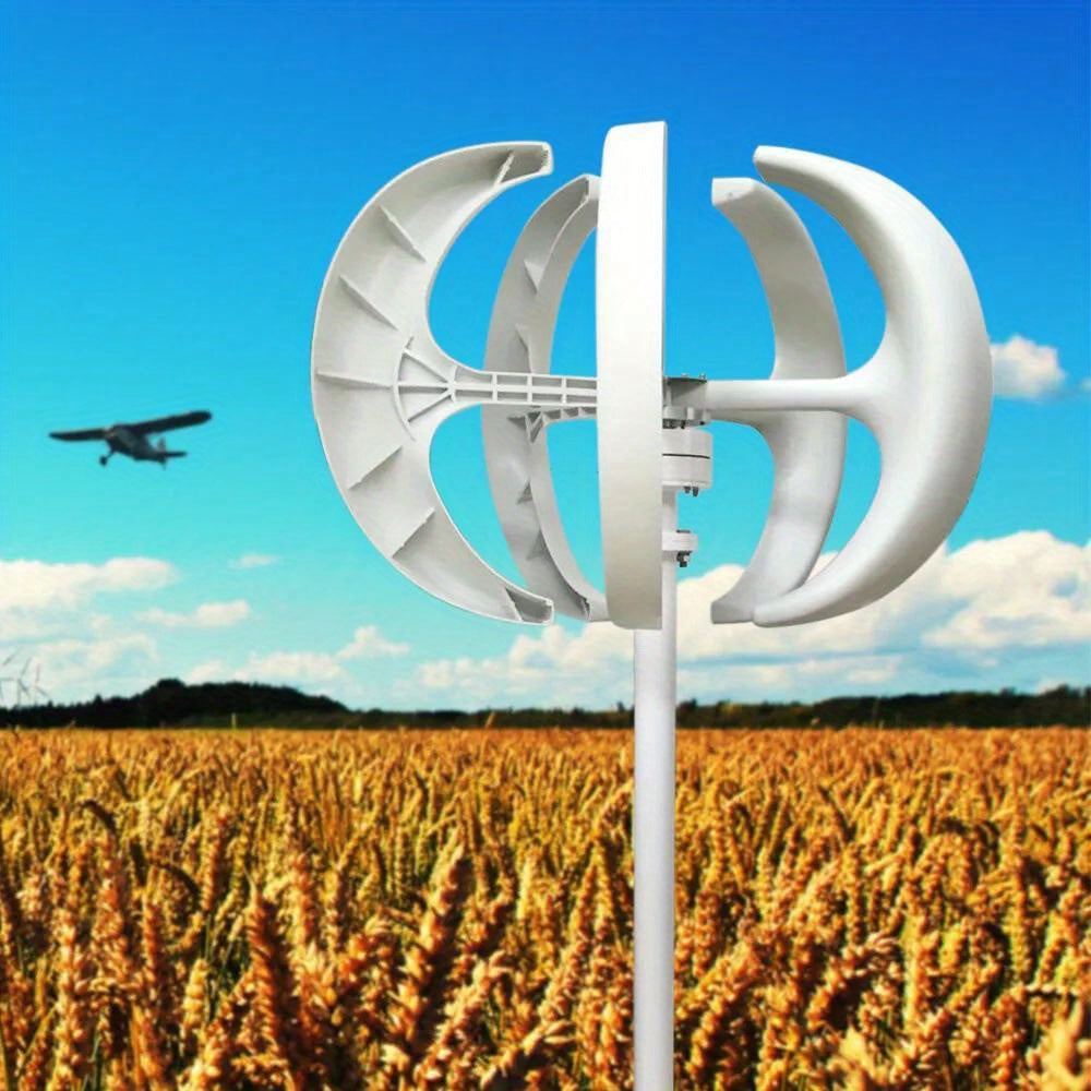 Windturbine – Verticale Windmolen – Windgenerator – Duurzame Energie – 5 Nylon Bladen – Werkt Vanaf 2 M/S
