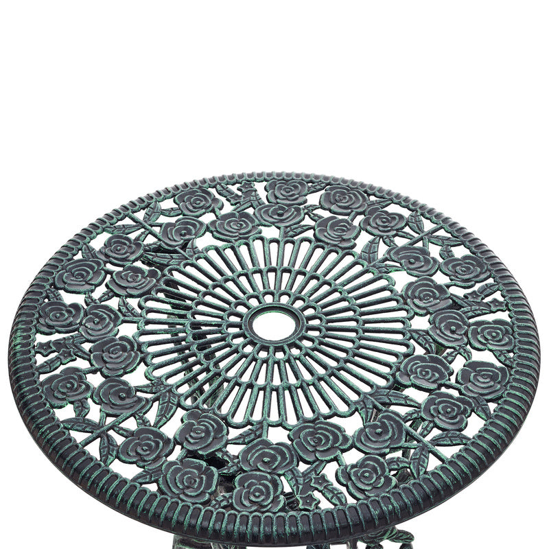 Bistro Set – Tuinset – Balkonset – Terrasset – Klapset – Inklapbaar – Weerbestendig Metaal – Compact Design – Groen